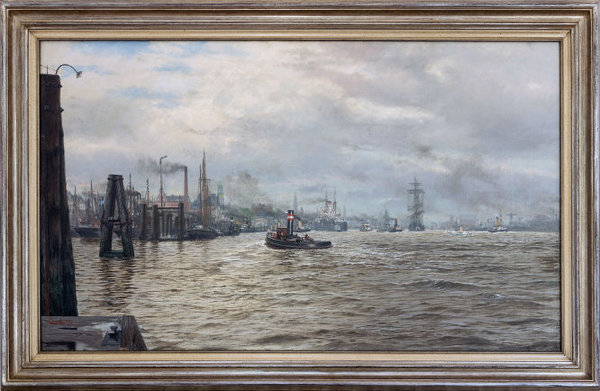 Virgilio Colombo - Hamburger Hafen im Jahr 1925