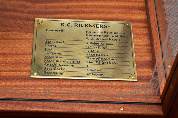 Unbekannter Künstler - Fünfmastbark "R.C. RICKMERS"