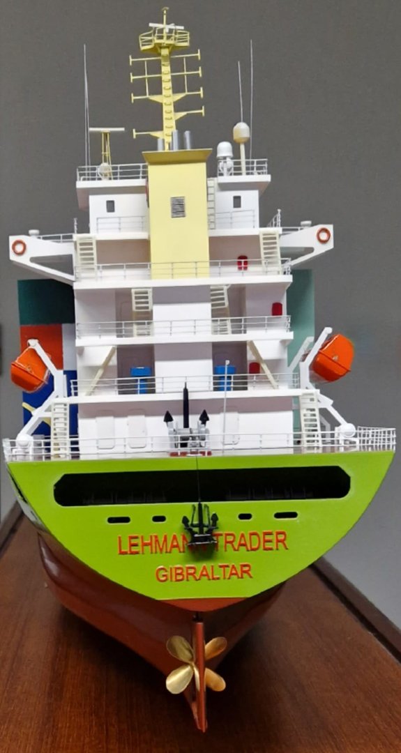 Werftmodell des Container-/Feederschiffes "LEHMANN TRADER"